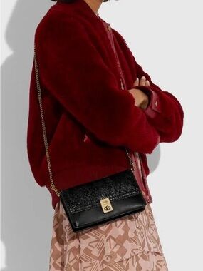 Coach Hutton Clutch in Genuine Snakeskin